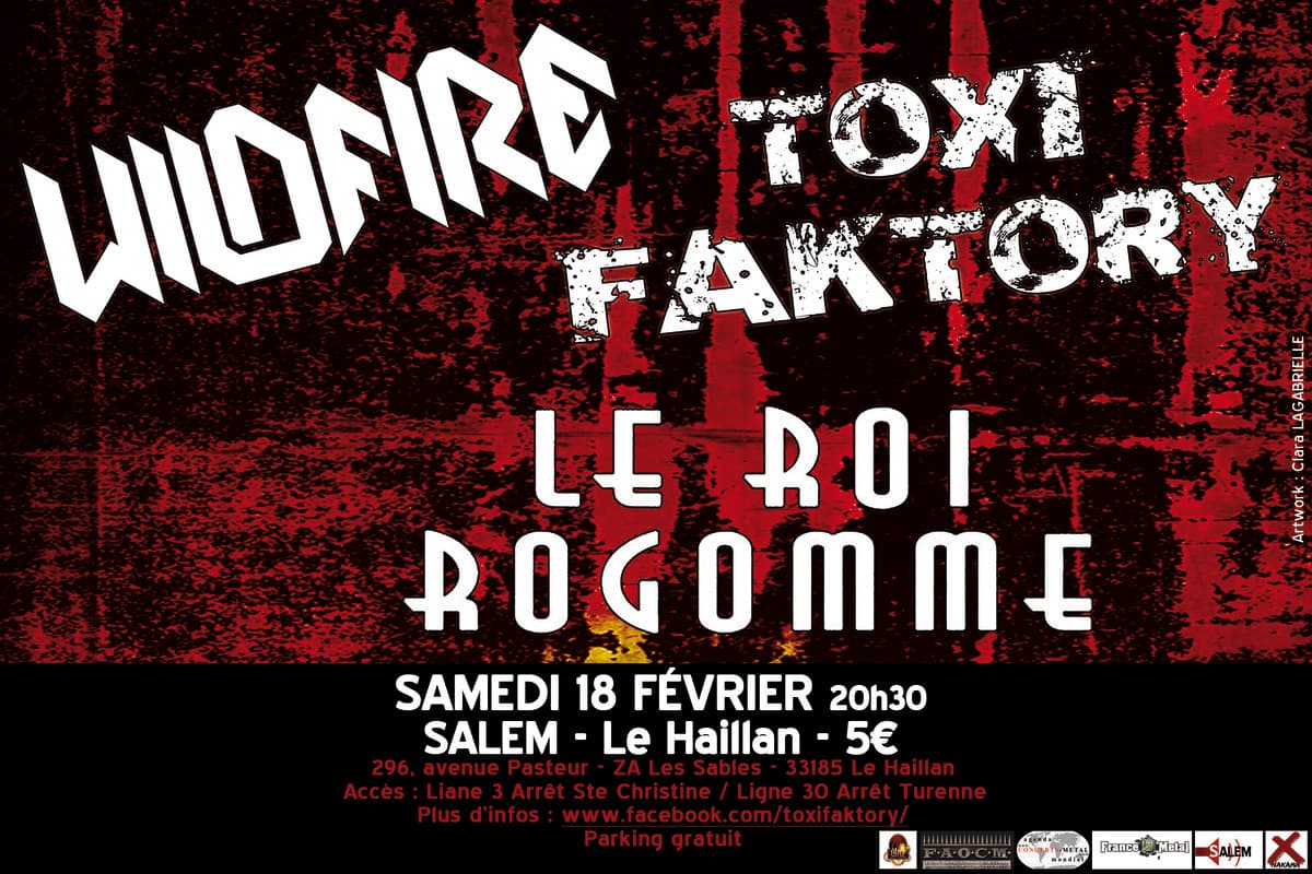 Toxi Faktory + Le Roi Rogomme + Wildfire