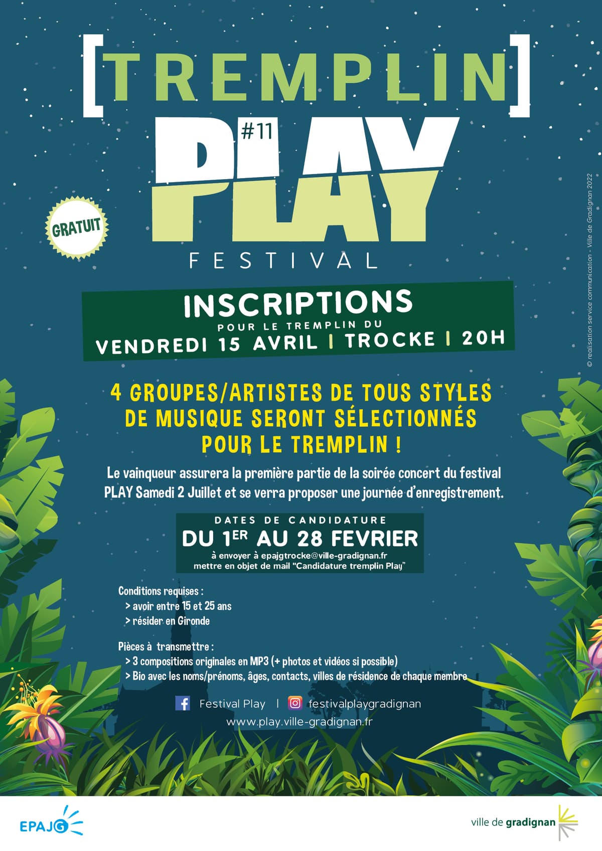 Tremplin du festival PLAY