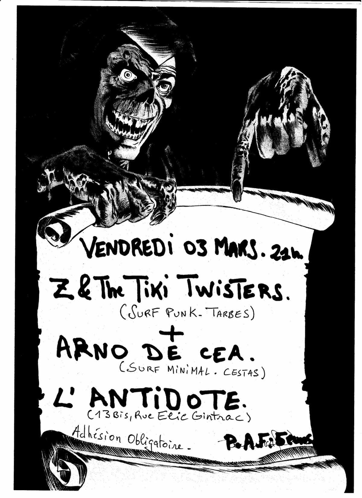 Z & The TIKI TWISTERS + ARNO DE CEA