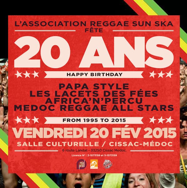 20 ans de l'Association Reggae Sun Ska à Cissac