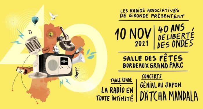 40 ANS DE LIBERTÉ DES ONDES : Dätcha Mandala + Génial au Japon + table ronde