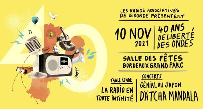 40 ANS DE LIBERTÉ DES ONDES : Dätcha Mandala + Génial au Japon + table ronde