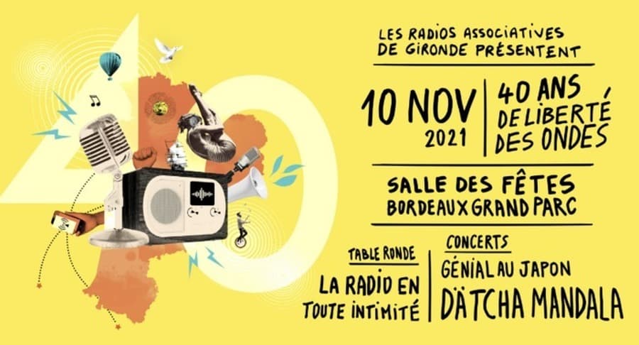 40 ANS DE LIBERTÉ DES ONDES : Dätcha Mandala + Génial au Japon + table ronde