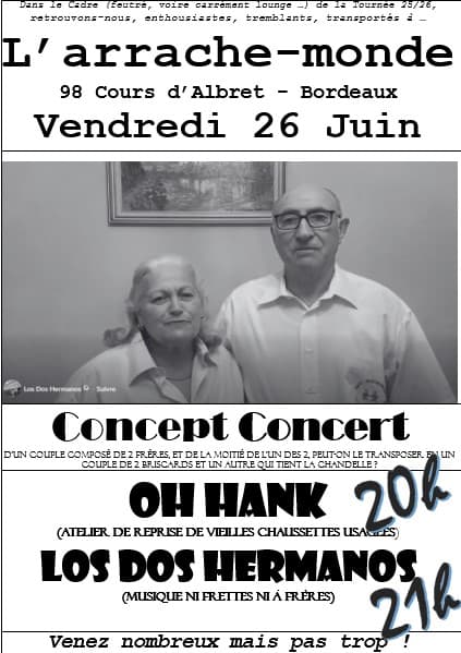 Concept-Concert : oh Hank + Los Dos Hermanos