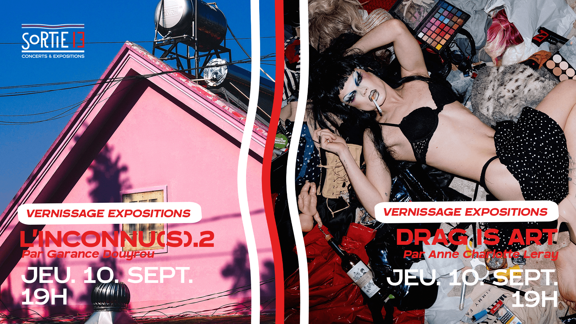 Vernissage expositions : L’inconnu(s).2 + Drag is Art