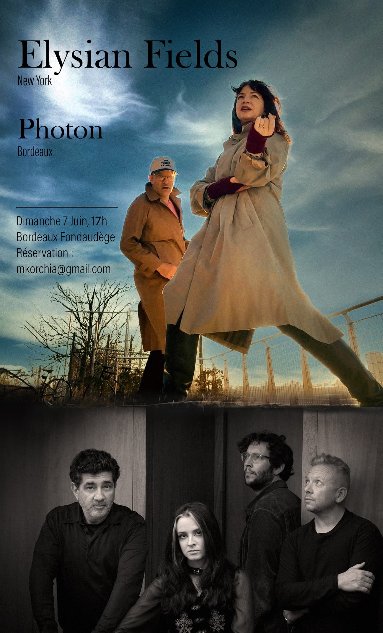 Concert privé : Elysian Fields + Photon
