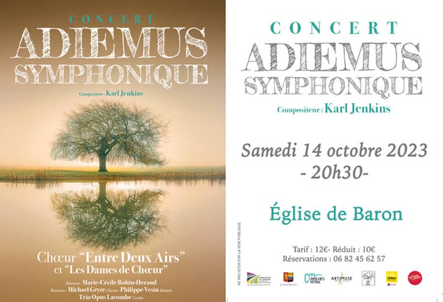ADIEMUS SYMPHONIQUE de Karl Jenkins par le CHOEUR ENTRE DEUX AIRS
