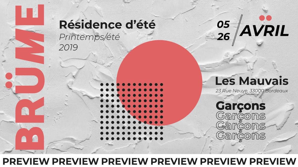 Afterwork : Preview Résidence d'été Brüme - avec Dymness + Martin Sanka