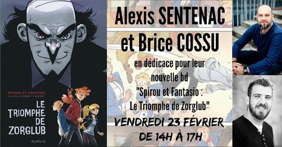 Alexis Sentenac et Brice Cossu en dédicace