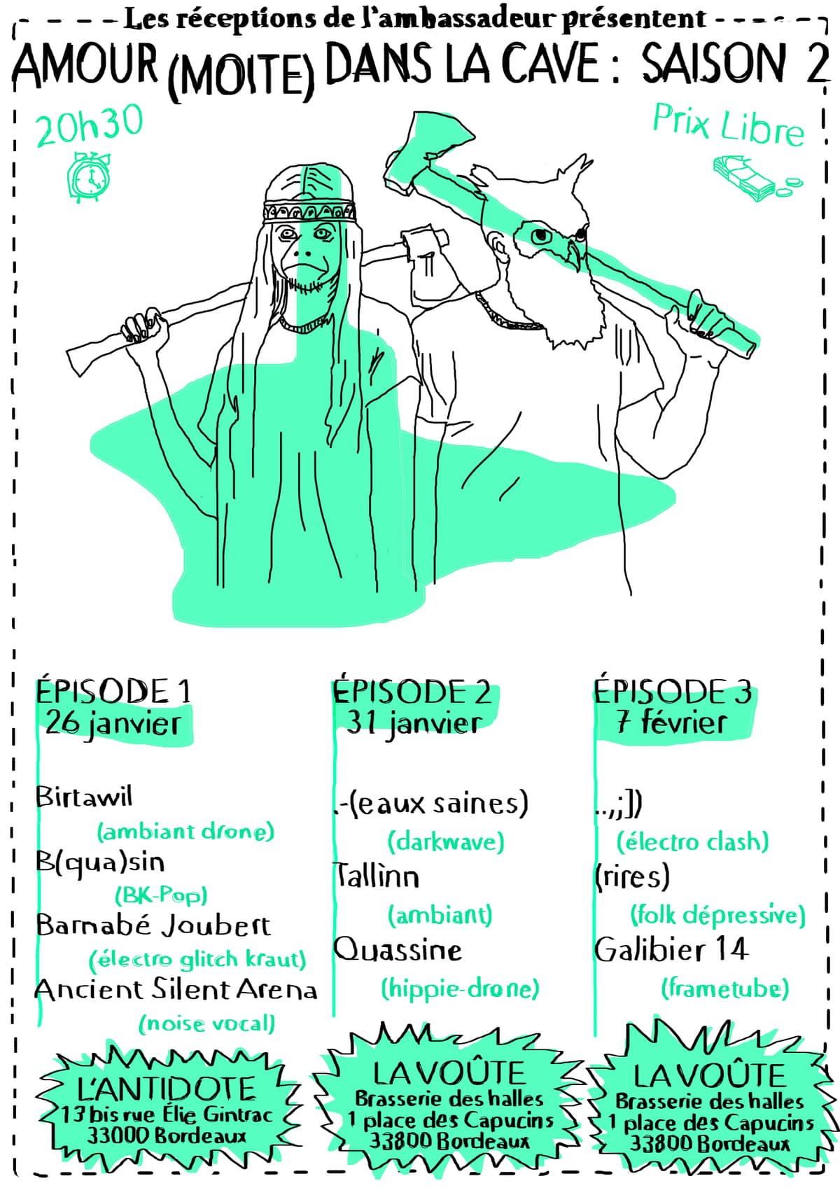 Amour (moite) dans la cave saison 2 - épisode deux : avec .-(eaux saines) + Tallìnn + Quassine