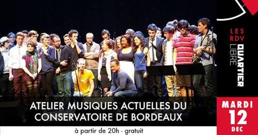 Atelier musiques actuelles du conservatoire de Bordeaux