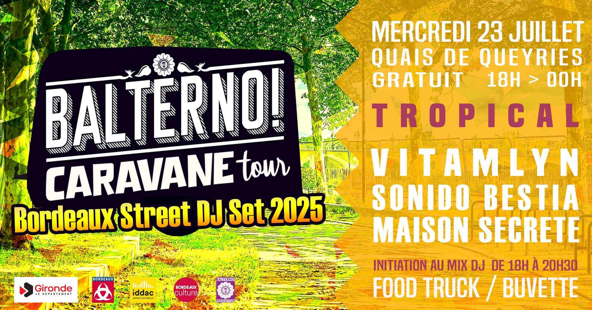 BALTERNO Caravane Tour TROPICAL : VITAMLYN + SONIDO BESTIA + MAISON SECRETE