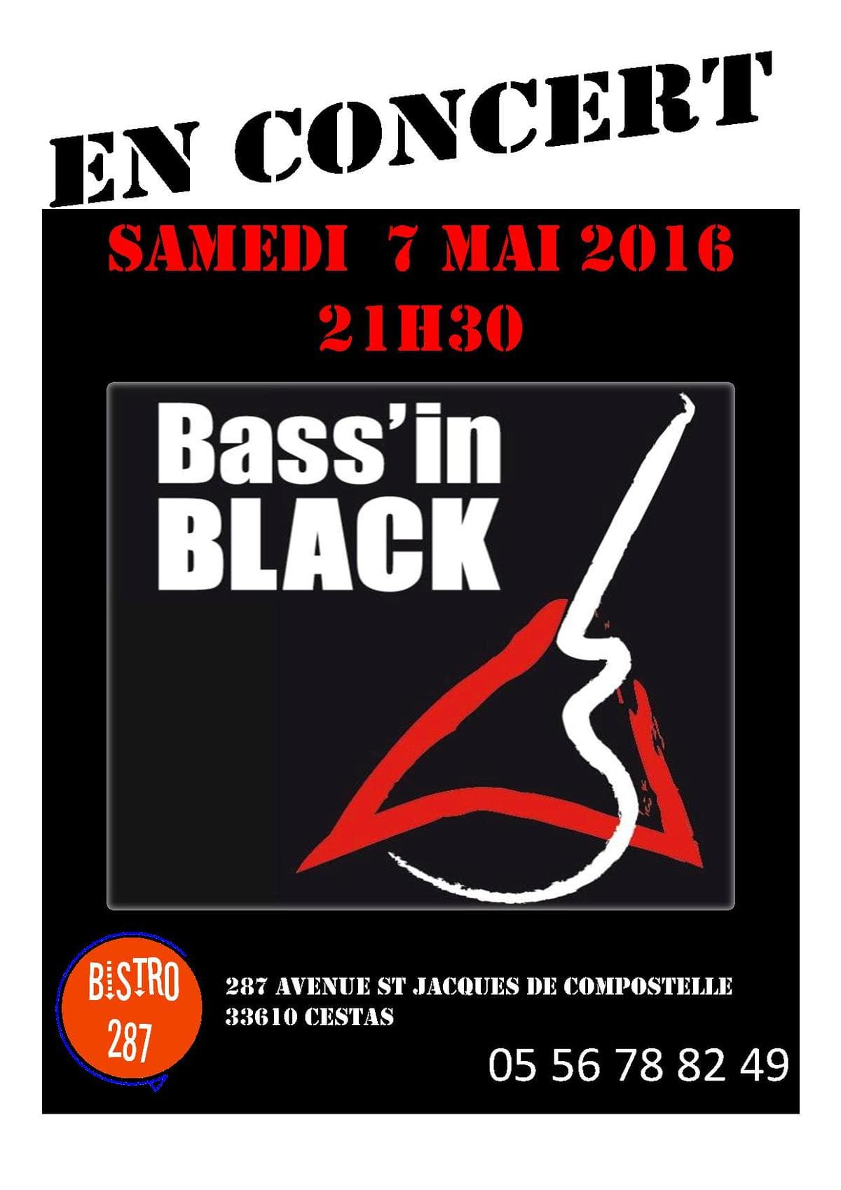 BASS IN BLACK