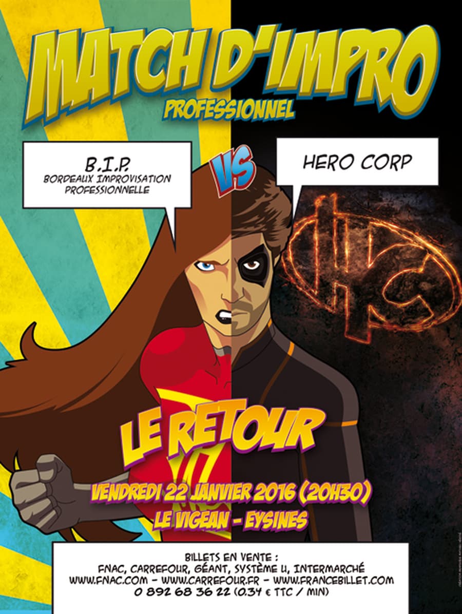 BIP - HERO CORP / Match d'improvisation professionnelle