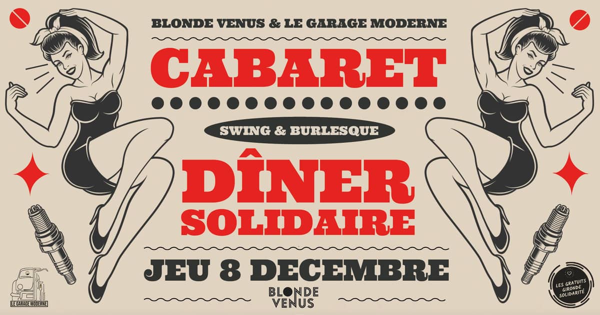 Blonde Venus x Le Garage Moderne : dîner-cabaret solidaire