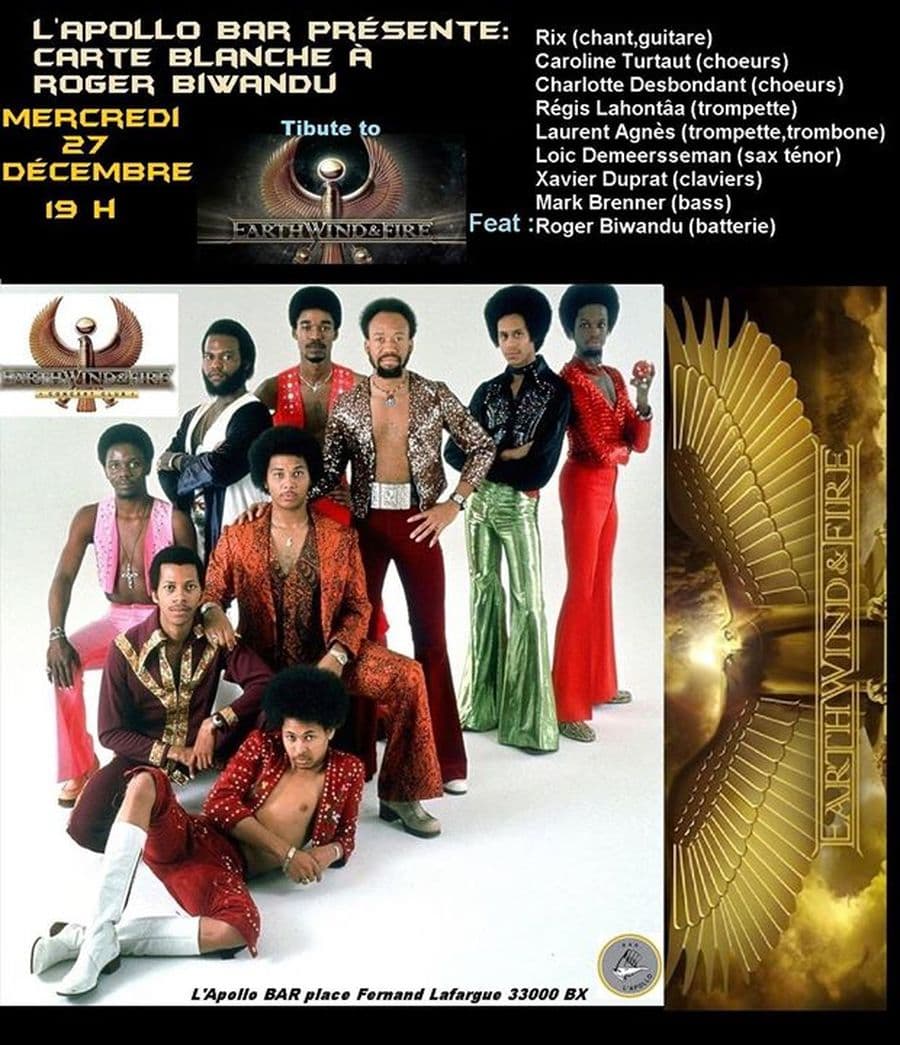Carte Blanche à Roger Biwandu - Tribute to Earth, Wind & Fire