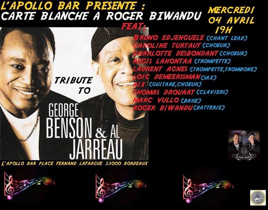 Carte Blanche à Roger Biwanu - Homage à Al Jarreau & George Benson