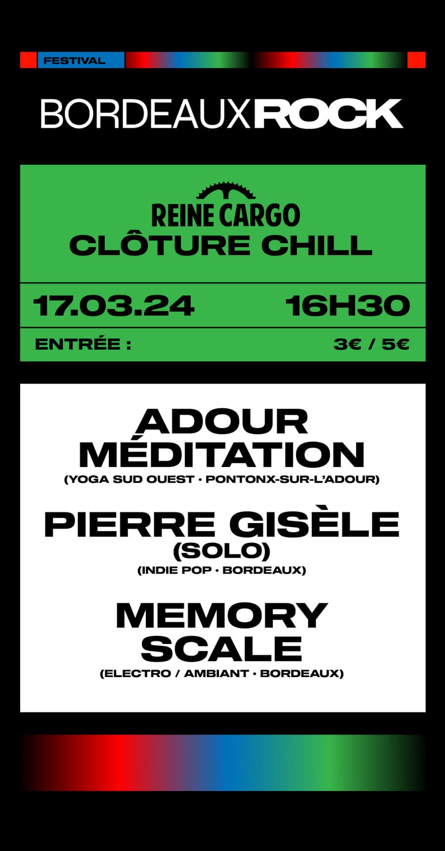 Clôture du Festival Bordeaux Rock à Reine Cargo