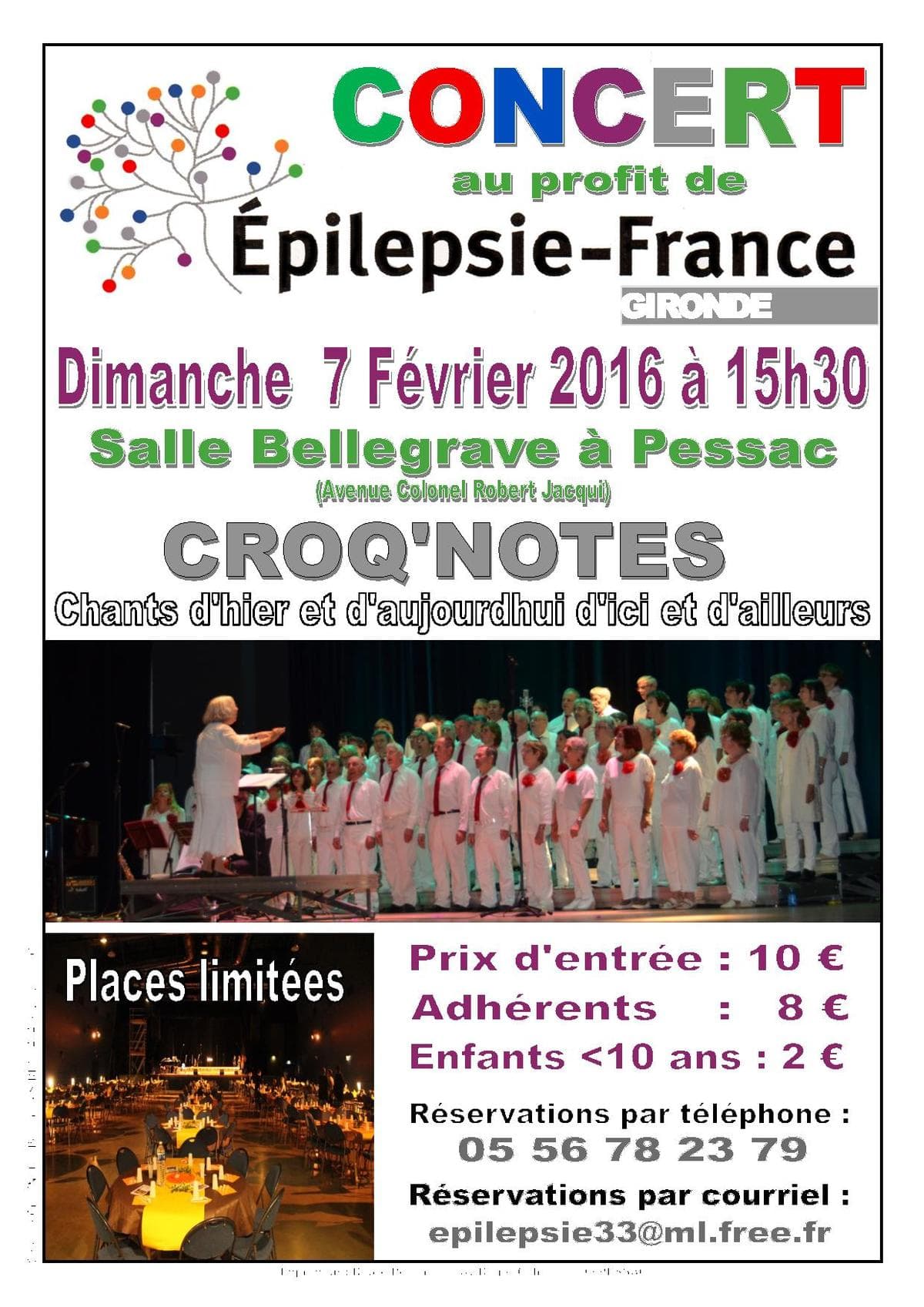 Concert Croq'Notes au profit de Epilepsie France