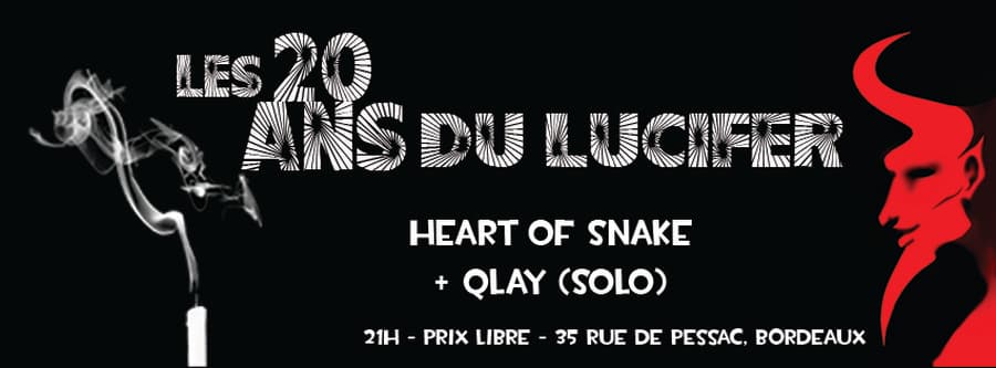 Concert de HEART OF SNAKE (Italie) + QLAY ( solo) // Folk // 21h // Prix libre
