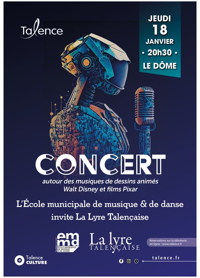 Concert des musiques de Walt Disney et Pixar