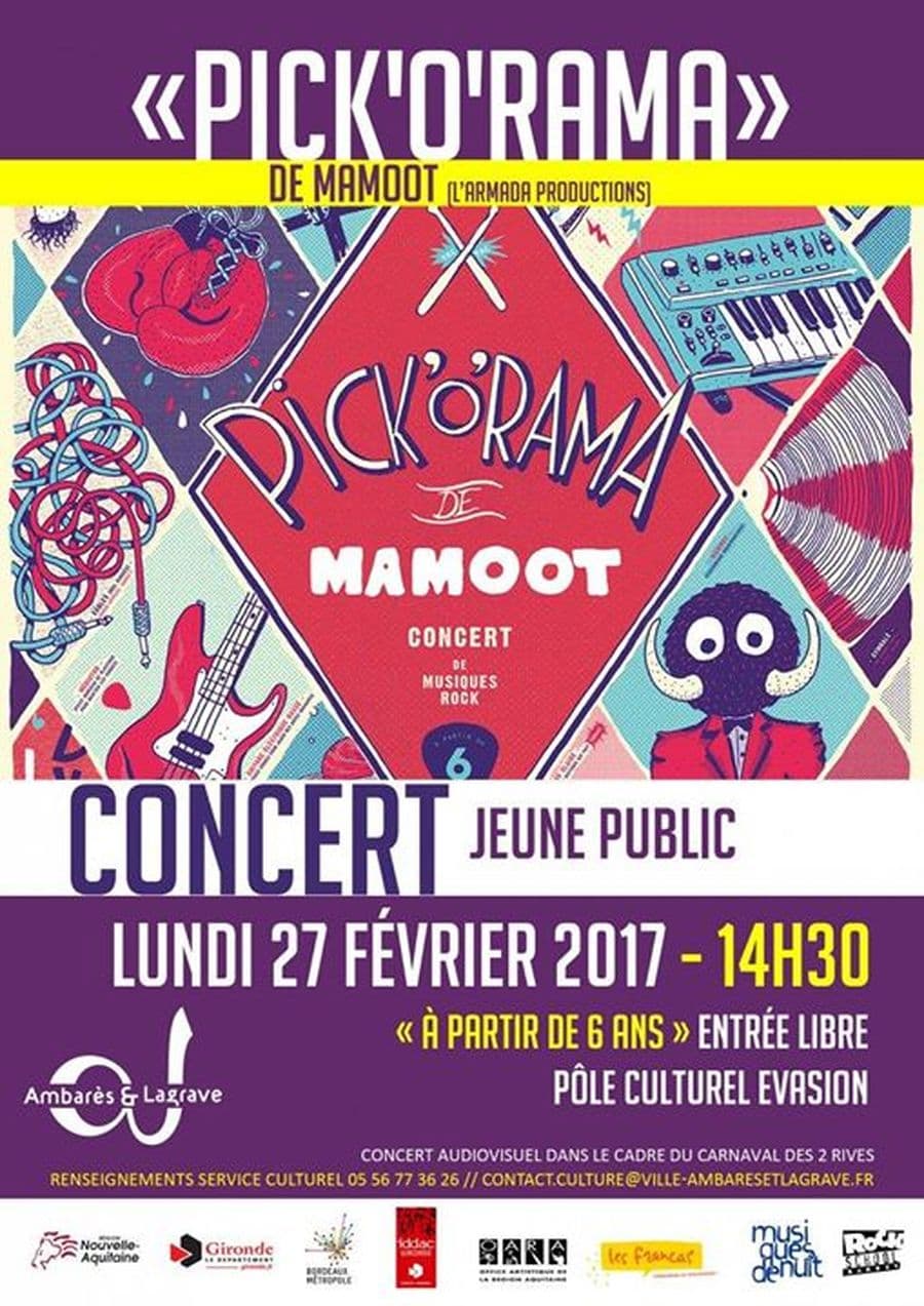 Concert jeune public (à partir de 6 ans) / « Pick’O’Rama » de Mamoot