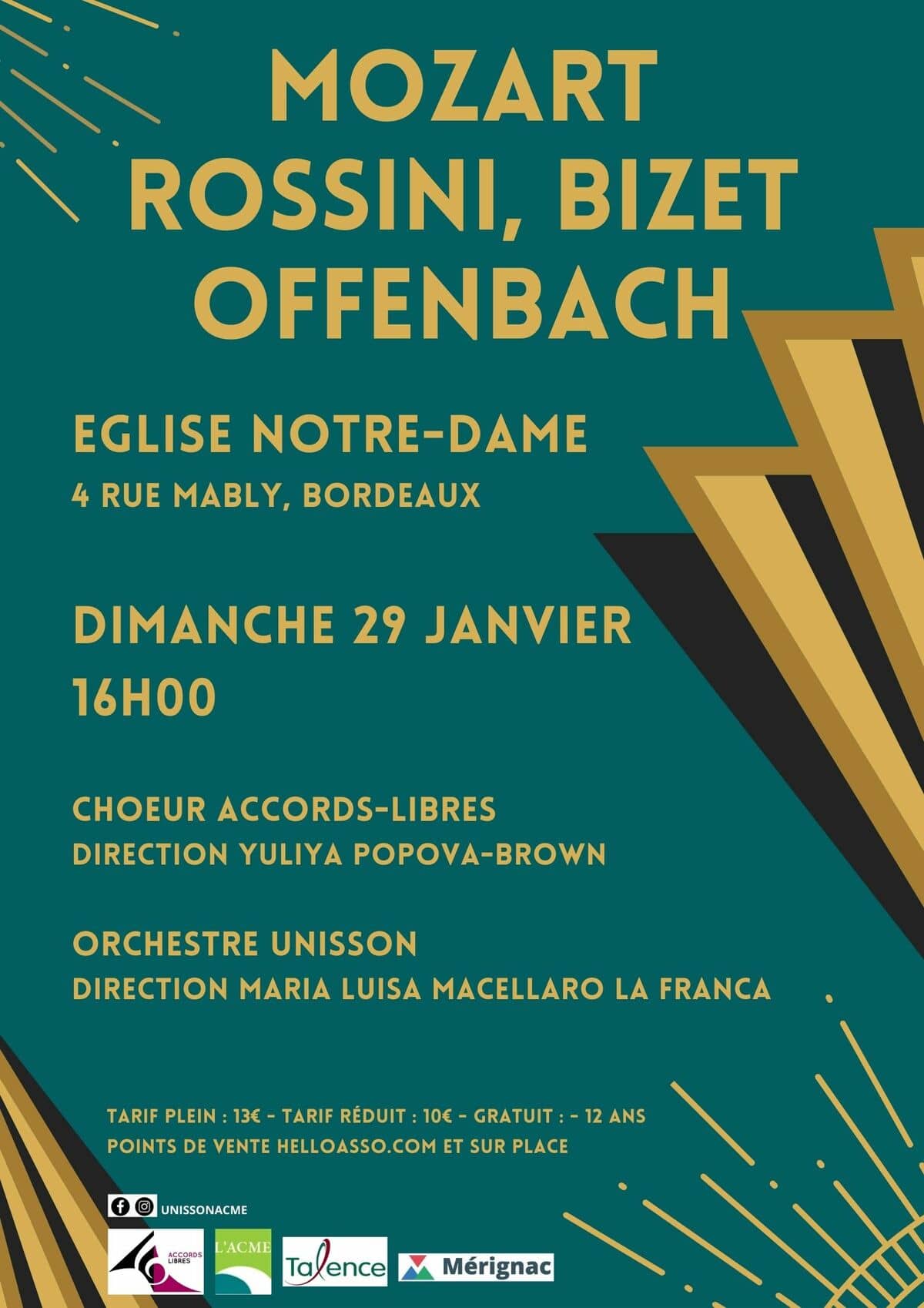 Concert orchestre UNISSON et choeur ACCORDS LIBRES