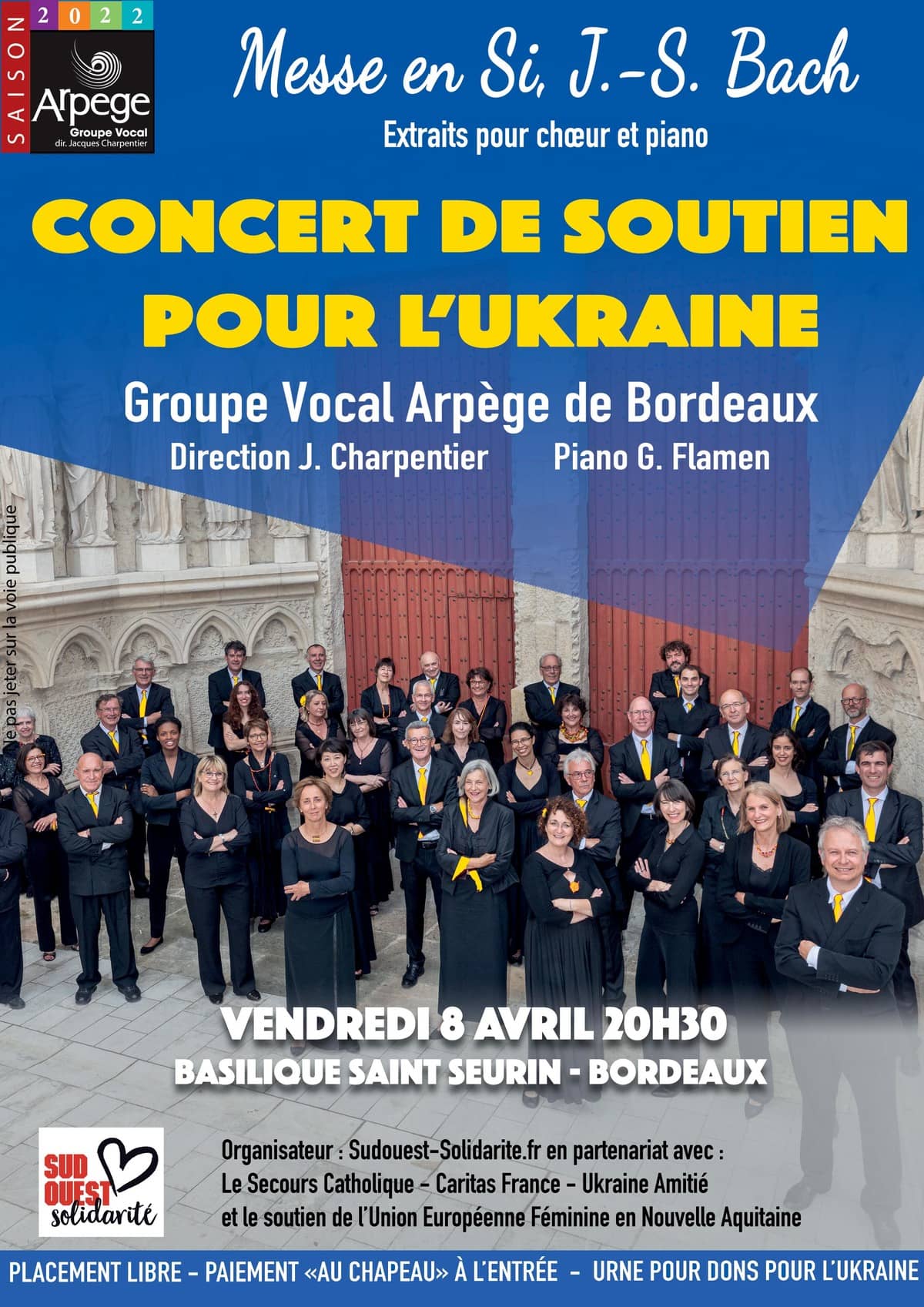 Concert pour l'Ukraine : J.-S. Bach, Choeurs de la Messe en si