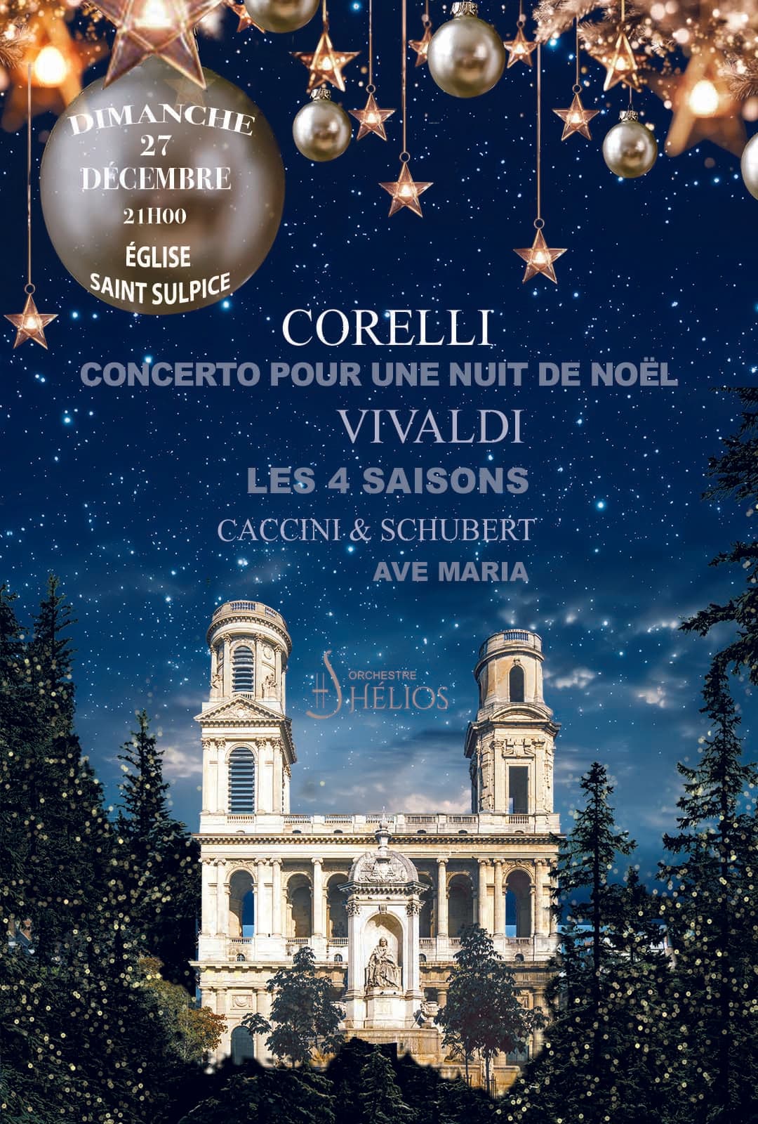 Concerto pour une Nuit de Noël de Corelli / Ave Maria de Caccini & Schubert / Les 4 Saisons de Vivaldi