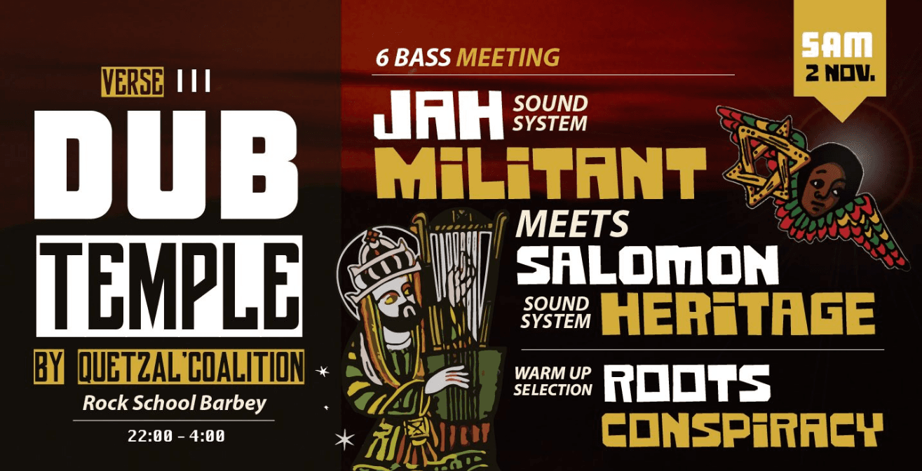 DUB Temple #3 : Jah Militant + Salomon Heritage + Roots Conspiracy