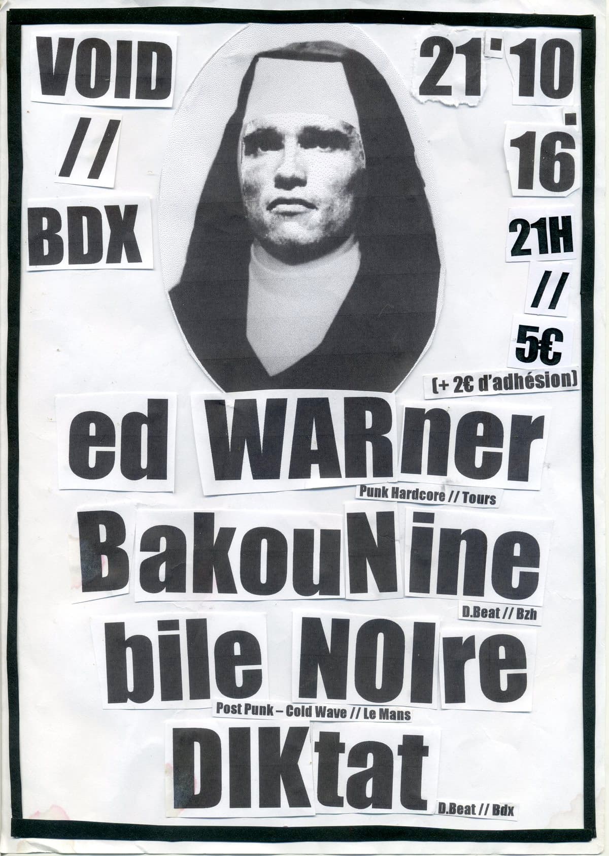 Ed Warner + Bile Noire + Diktat + Bakounine