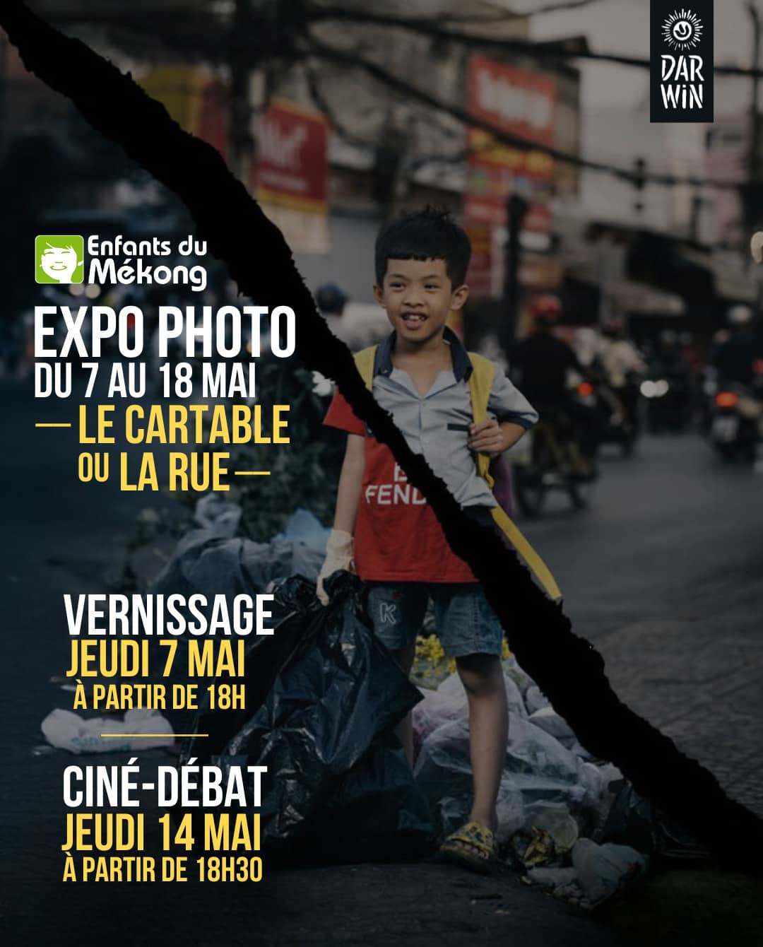 LE CARTABLE OU LA RUE · Enfants du Mekong