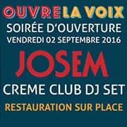 Festival Ouvre La Voix : Soirée d'Ouverture Avec le Josem + cREM Club DJ Set + Vic & Men