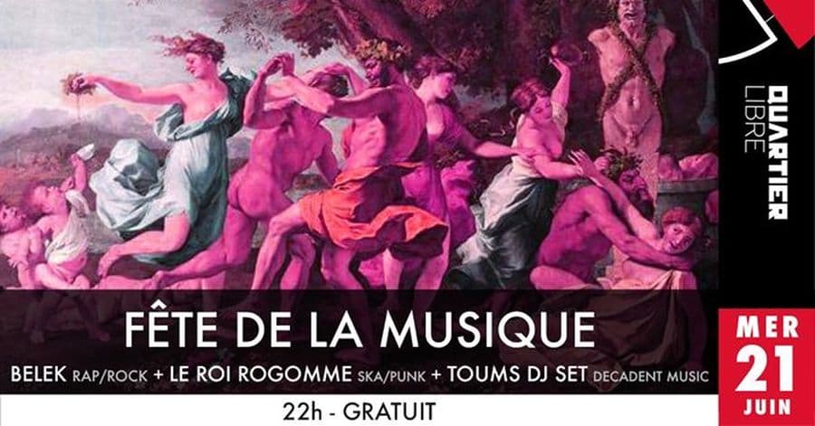 Fête de la Musique avec Belek + Le Roi Rogomme + Toums Dj Set