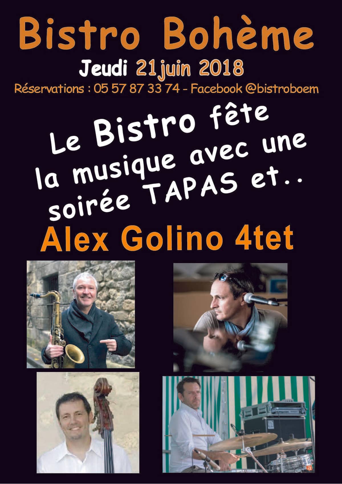 Fête de la musique avec le Alex Golino Quartet