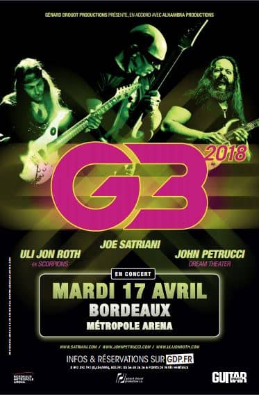 G3 2018 - Joe Satriani / Uli Jon Roth / John Petrucci