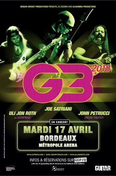 G3 2018 - Joe Satriani / Uli Jon Roth / John Petrucci