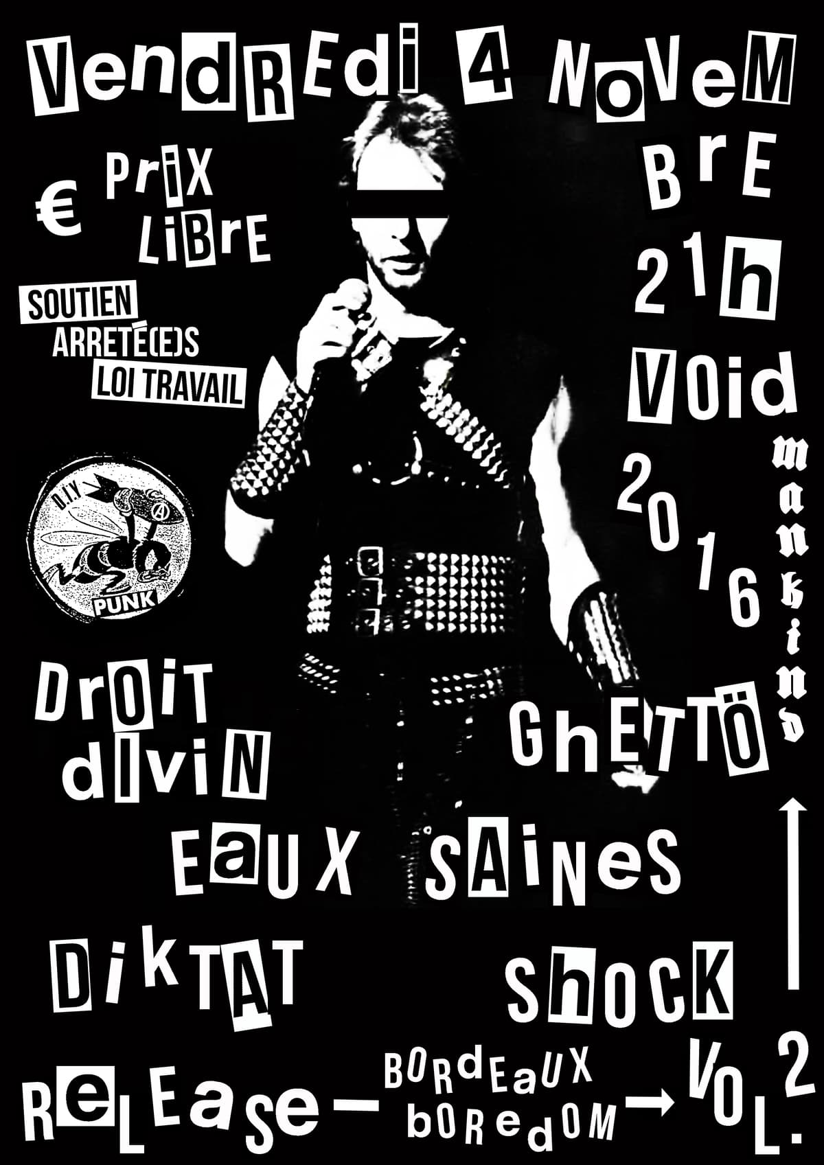 GHETTÖ + SHOCK + EAUX SAINES + DIKTAT + DROIT DIVIN