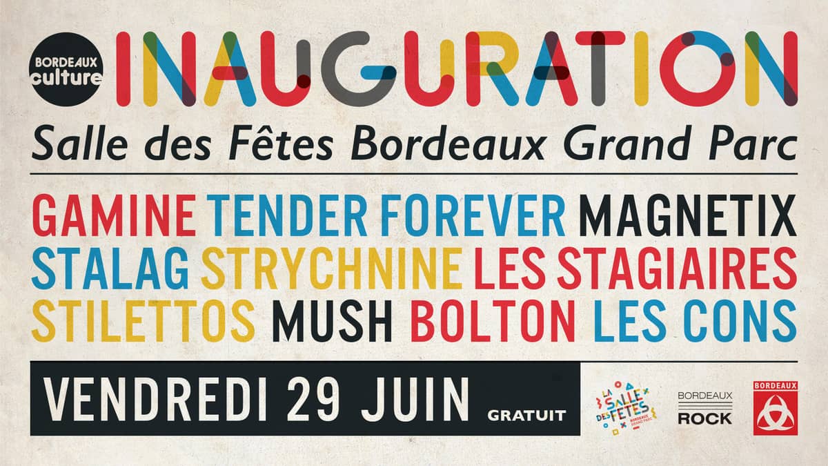 Inauguration de la Salle des Fêtes du Grand Parc, avec Bordeaux Rock