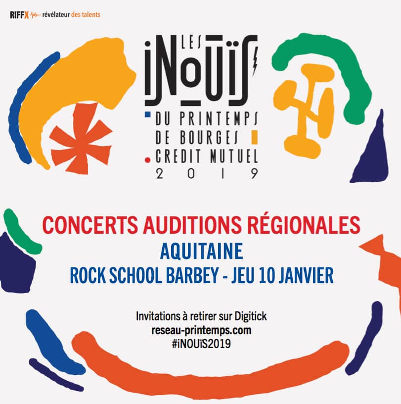 Inouïs du Printemps de Bourges : Selections Aquitaine avec O'O + Obsimo + WL Crew + This Will Destroy Your Ears + Porteix + Th Da Freak