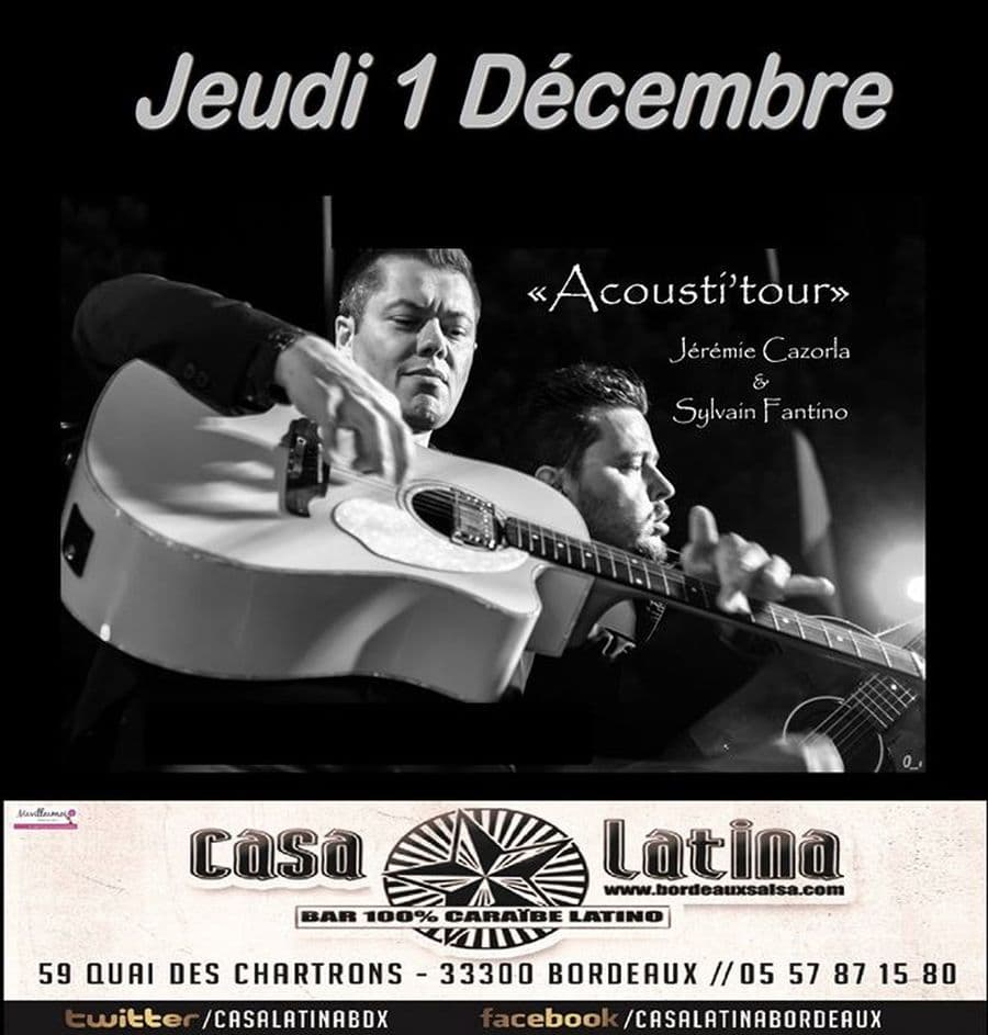 Jérémie Cazorla et Sylvain Fantino ''Acousti'tour''
