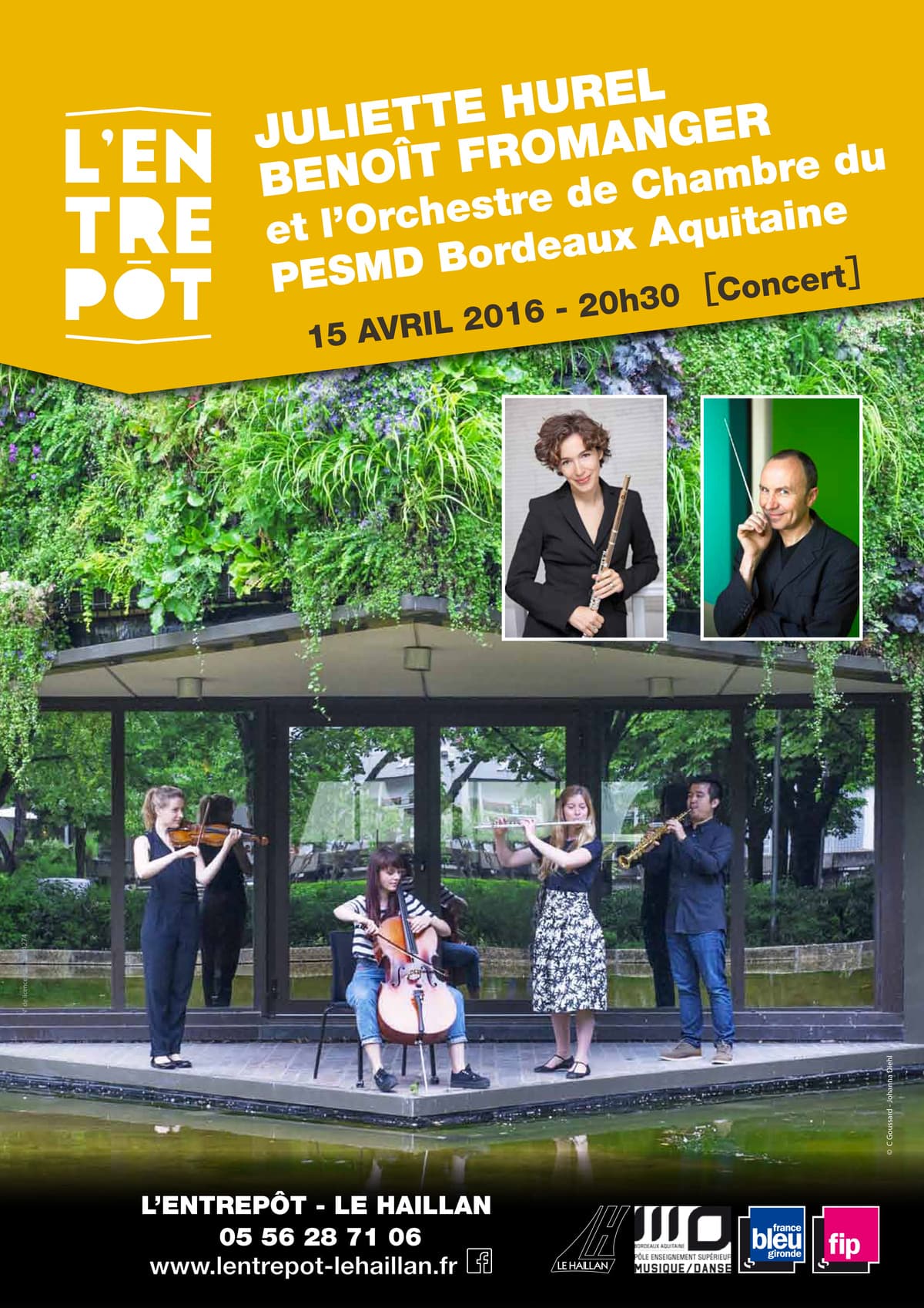 Juliette Hurel, Benoît Fromanger et l'Orchestre de Chambre du PESMD Bordeaux Aquitaine