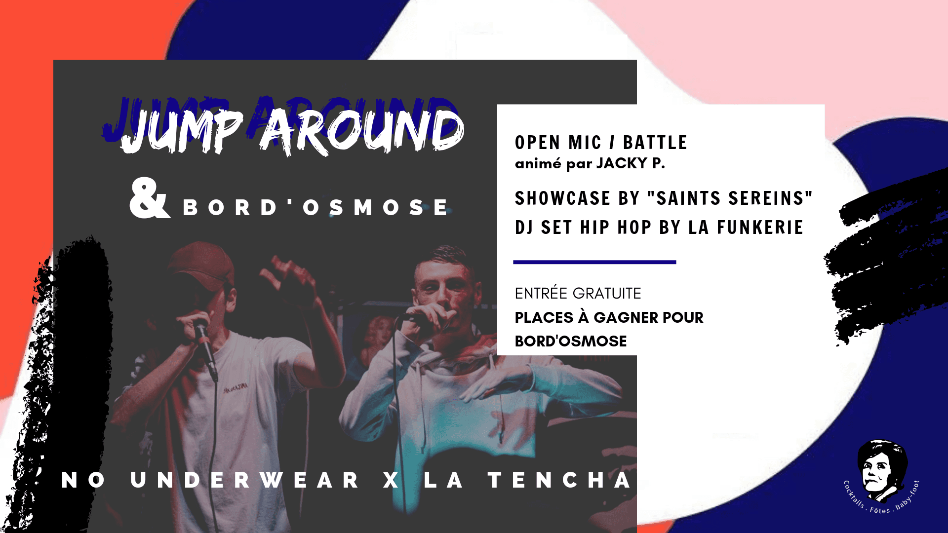 Jump Around & Bord'osmose : open-mic, showcase, dj set hip-hop