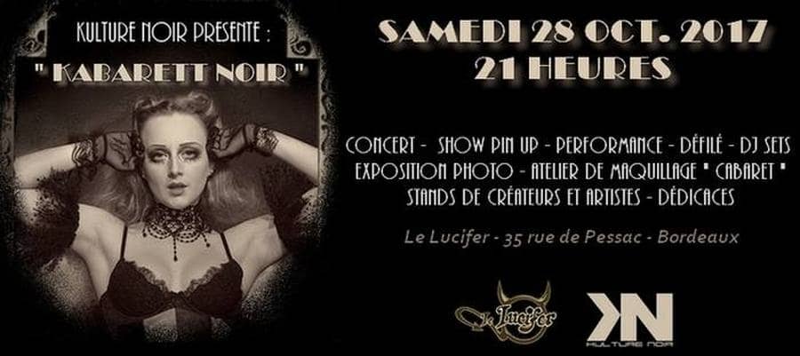 Kabarett Noir : avec Autopsie d'une ombre + show pin up, performance, set DJ, expo photo, stands...