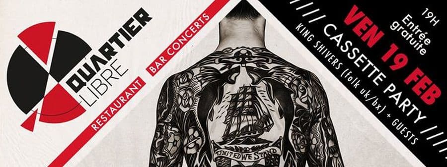 La Cassette Party : avec King Shivers + Toby Rider + Nick Hudson + Dj Naisa Al Solim