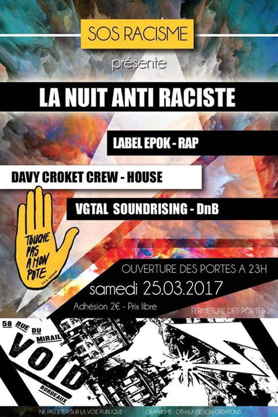 La Nuit Anti-Raciste // Label Epok - Avec Davy Croket Crew & VGTAL