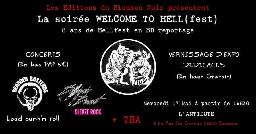 La soirée WELCOME TO HELL(fest) - Concerts, dédicaces, expo