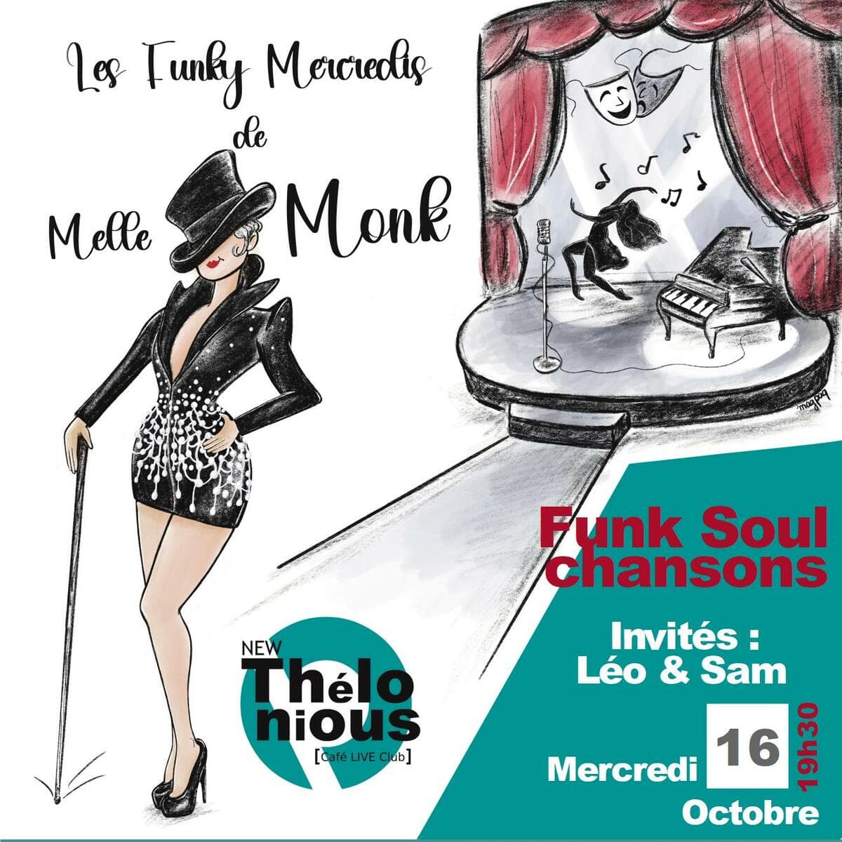 Le Funky mercredi de Mademoiselle Monk ! Pop Funk Soul !