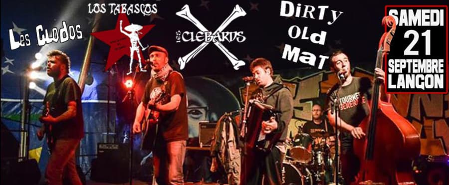 Les Clébards + Los Tabacos + Dirty Old Mat + Les Clodos