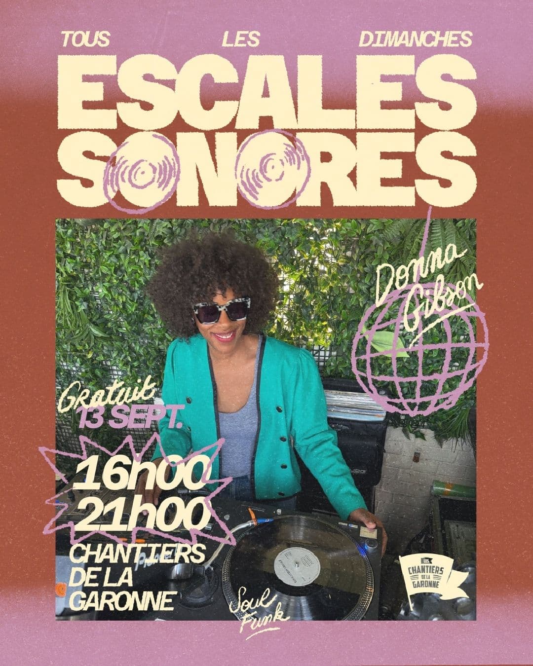 Les Escales Sonores - Soul Funk 100% vinyles avec Donna Gibson